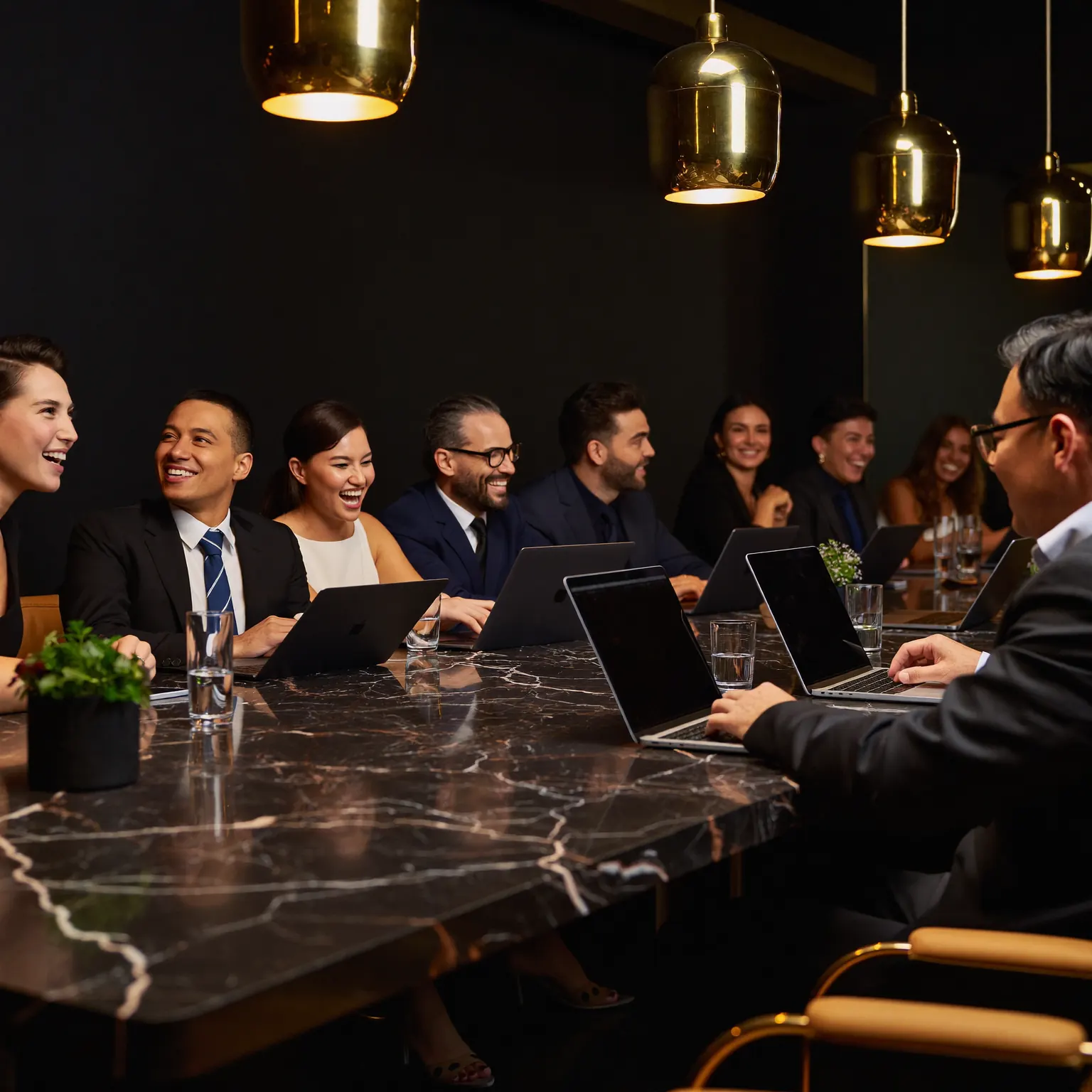 AI Partners working through strategy together